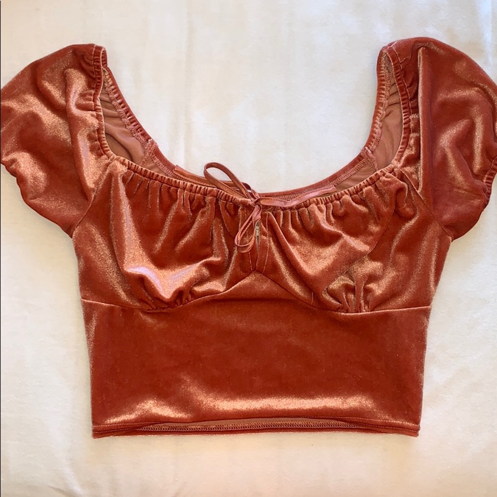 pink velvet top